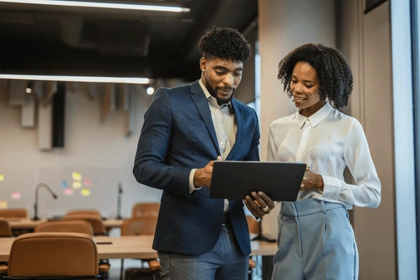 two-african-american-business-professionals-600nw-2711351655